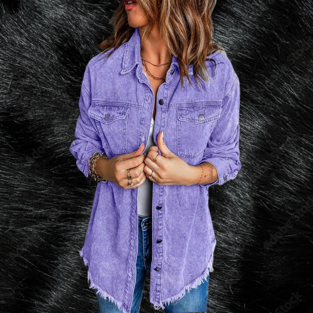 Oversized Boyfriend Denim Shacket